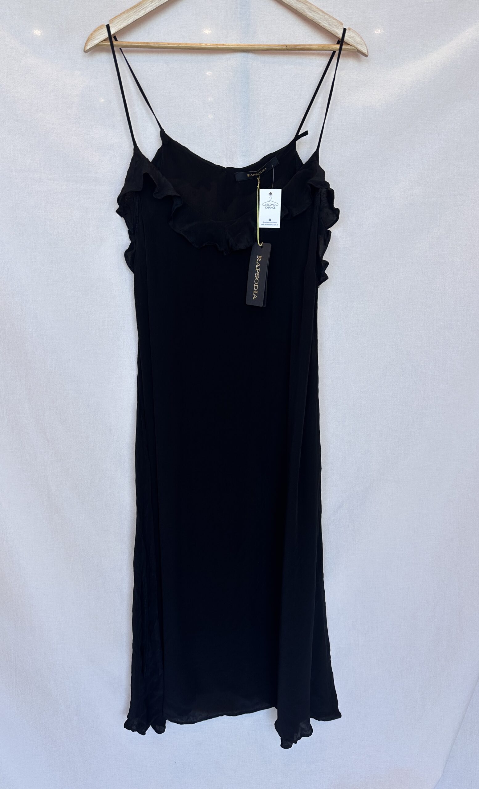 VESTIDO LARGO NEGRO RAPSODIA (L)
