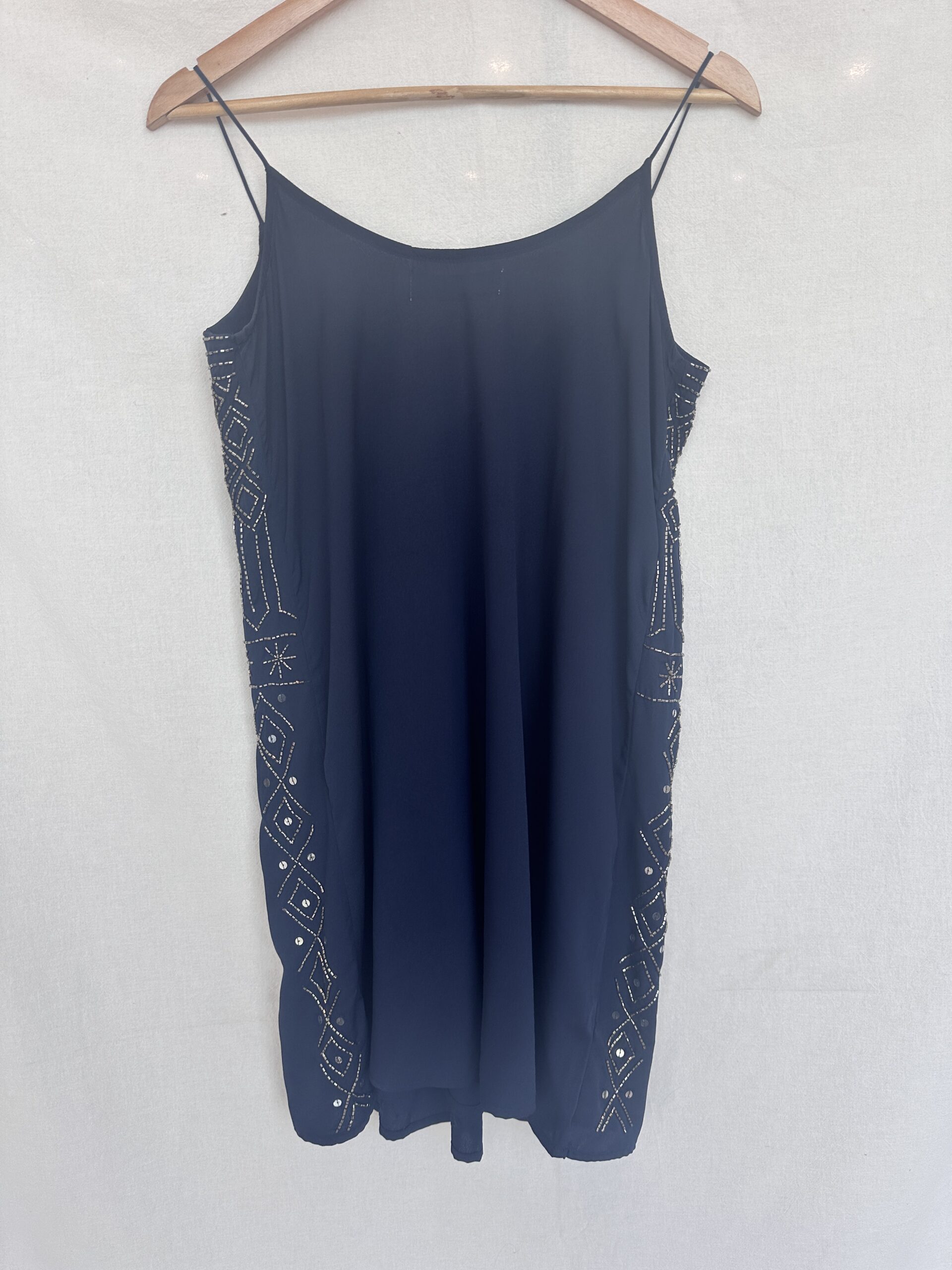 VESTIDO AZUL CON CANUTILLOS PEUQUE JEANS (S) - Imagen 2