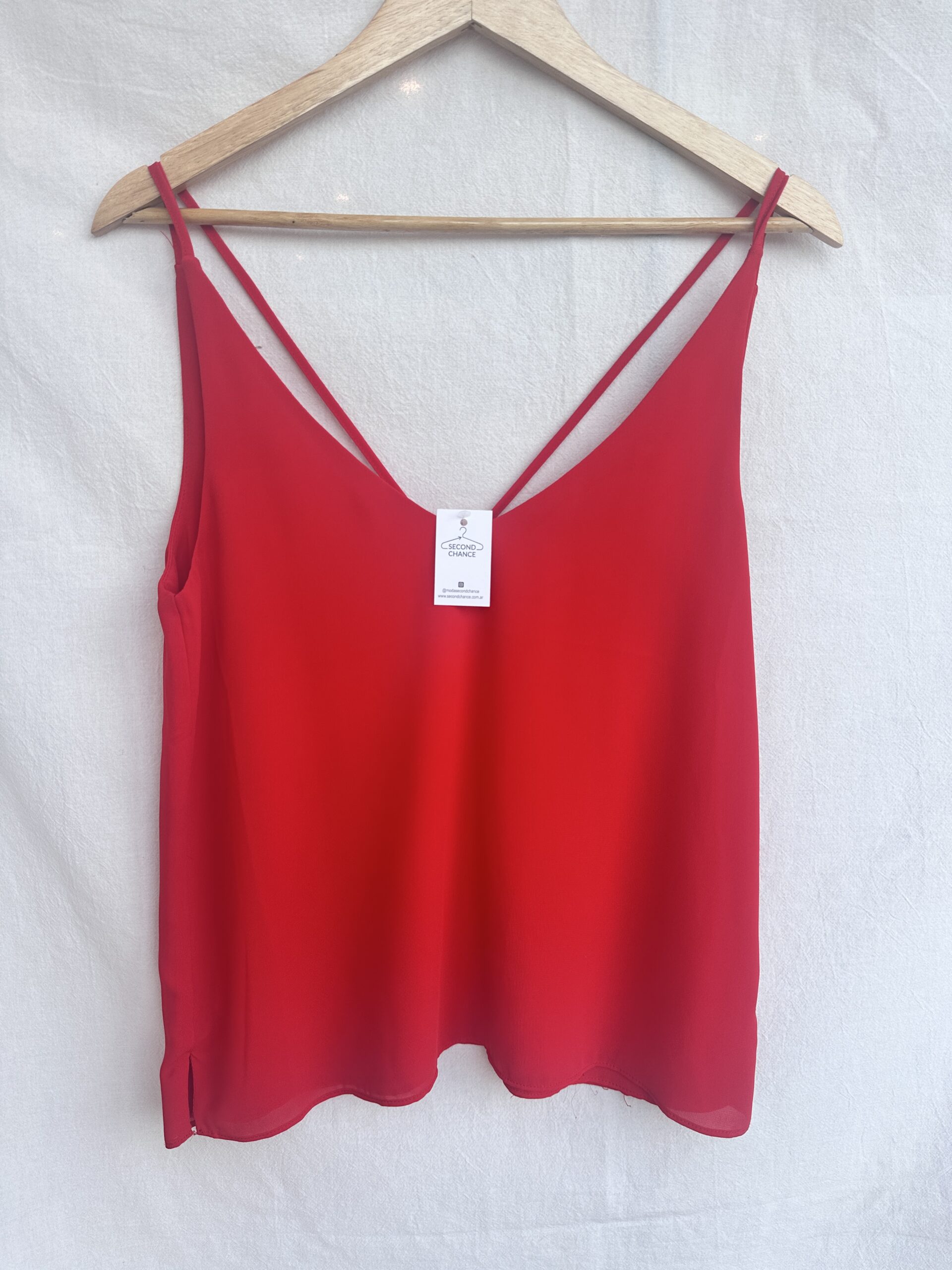 BLUSA DE VESTIR ROJA YAGMOUR (L)