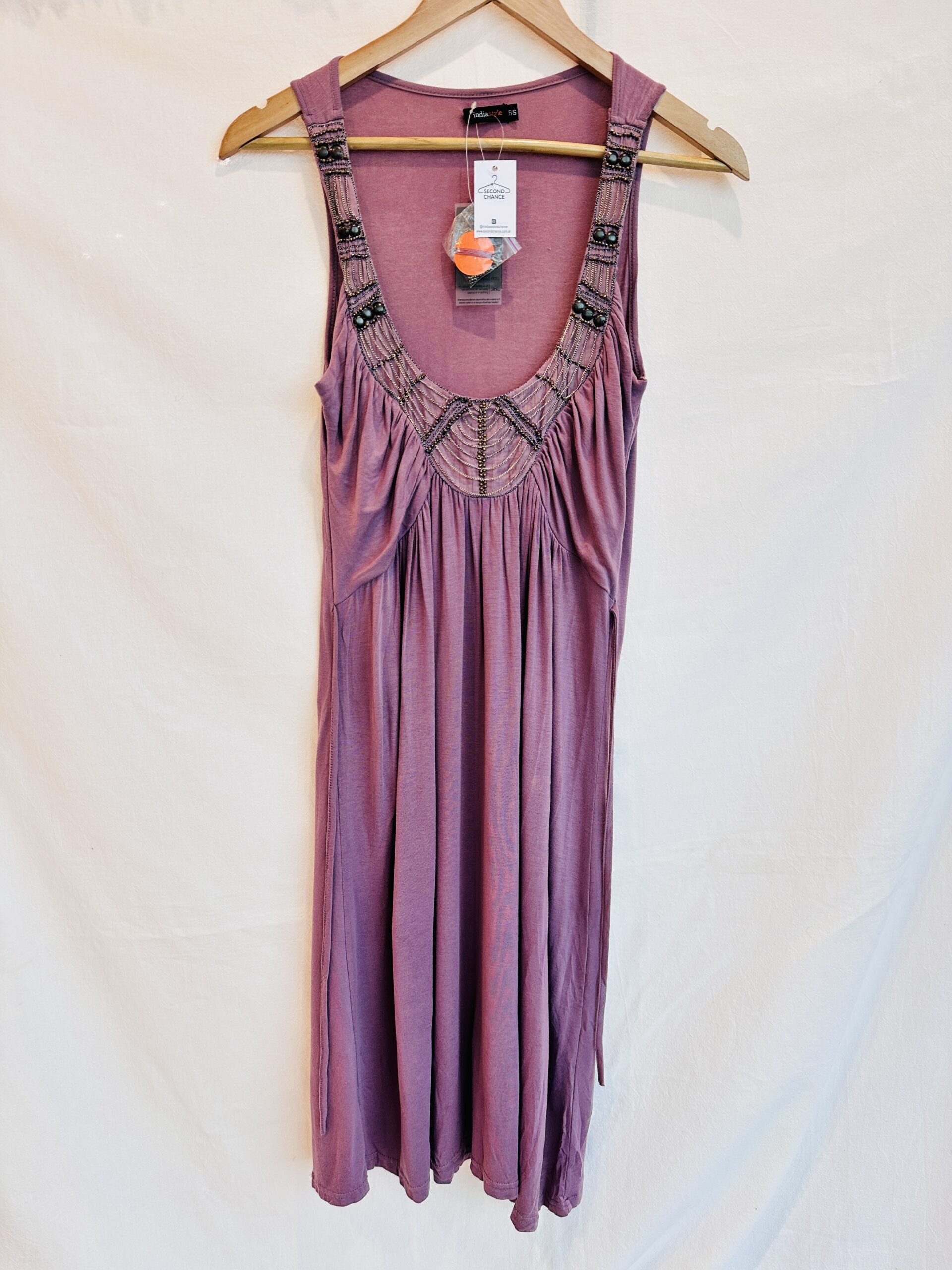 VESTIDO CATRIONA VIOLETA INDIA STYLE ( S)