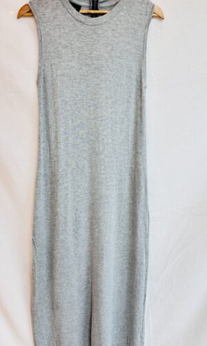VESTIDO LARGO GRIS AYRES (M)