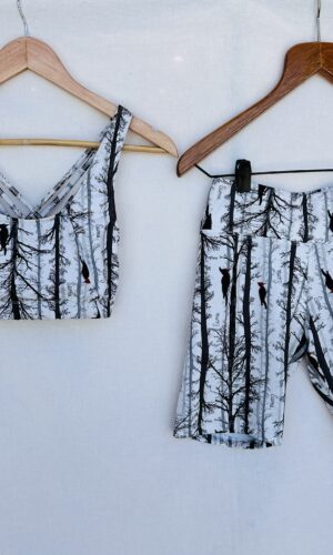 CONJUNTO DEPORTIVO TOP + CALZA ESTAMPADO SUMA (M)
