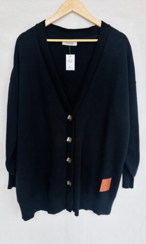 CARDIGAN DE HILO NEGRO LA MODE (M)