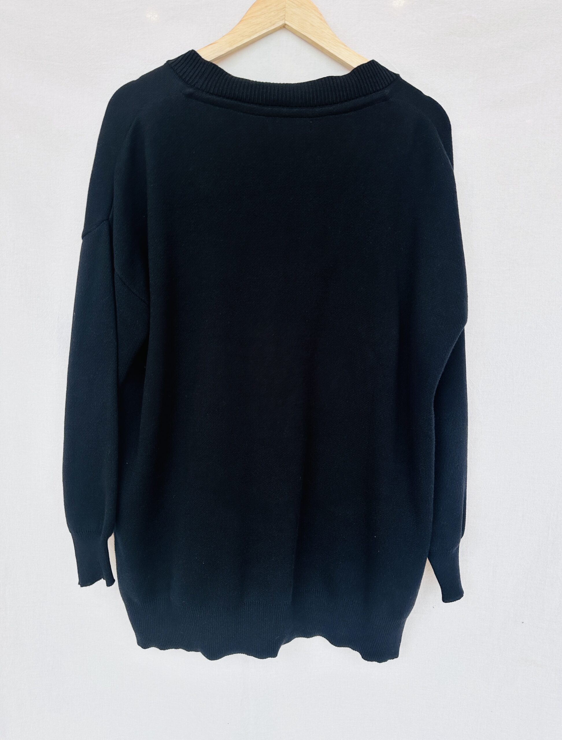 CARDIGAN DE HILO NEGRO LA MODE (M) - Imagen 2