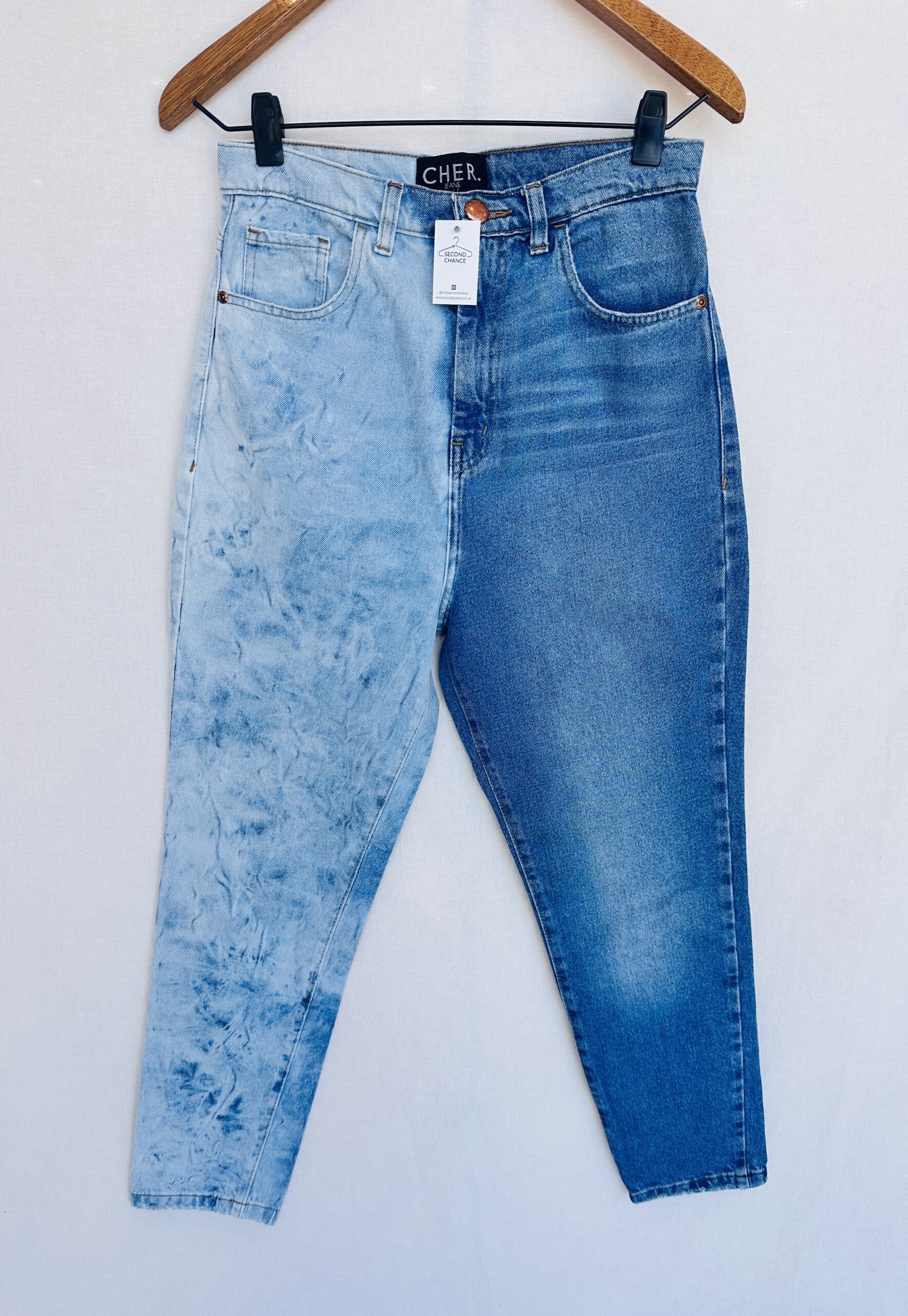 JEAN RIGIDO BICOLOR CHER (M)
