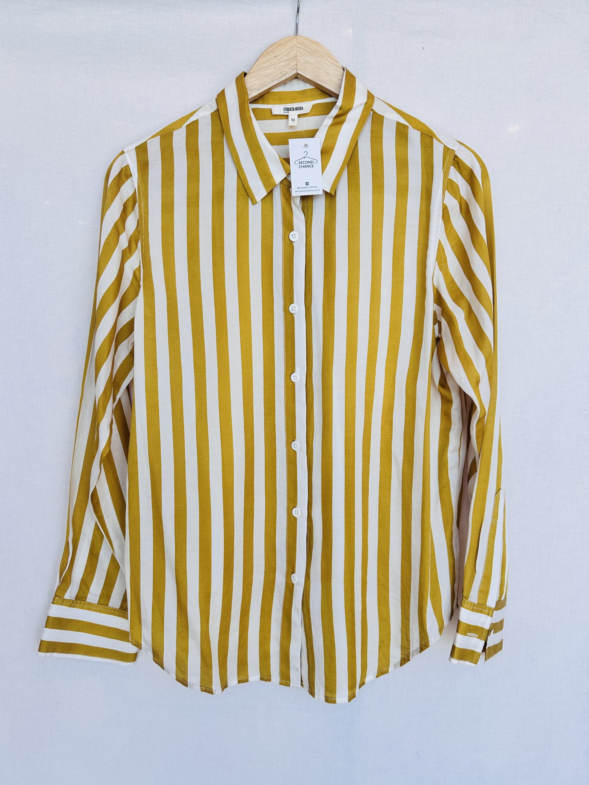 CAMISA A RAYAS ETIQUETA NEGRA (M)