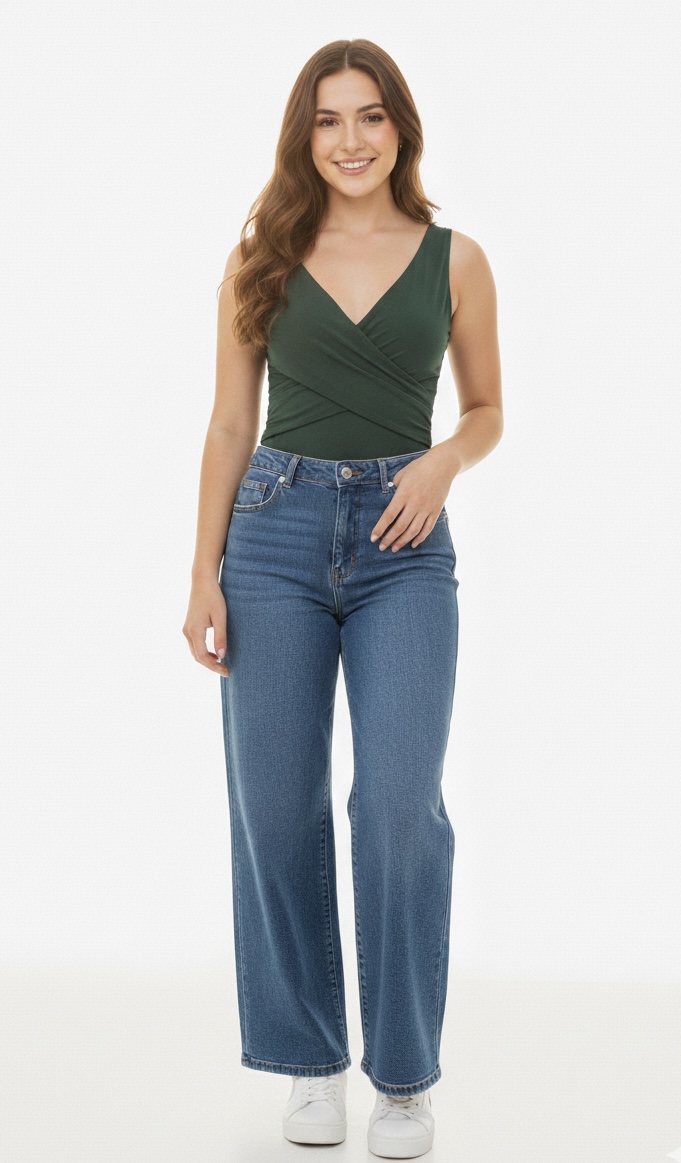 BODY SIN MANGAS VERDE DELUCCA (S) - Imagen 4