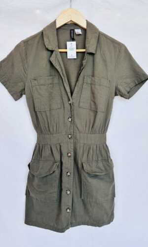 VESTIDO VERDE MILITAR HYM  (XS)