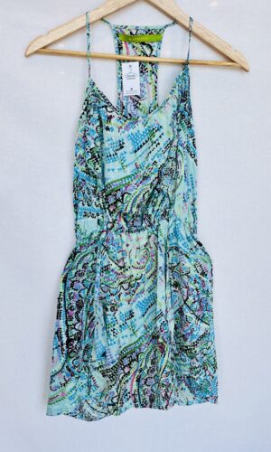 VESTIDO ESTAMPADO CELESTE RAPSODIA  (M)