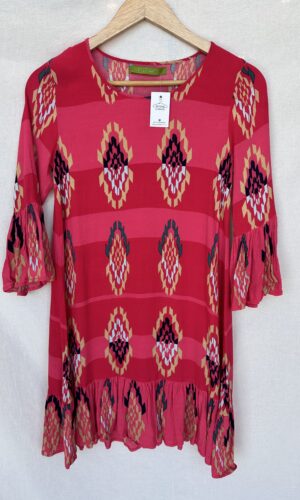 VESTIDO CON MANGAS FUCSIA RAPSODIA (M)