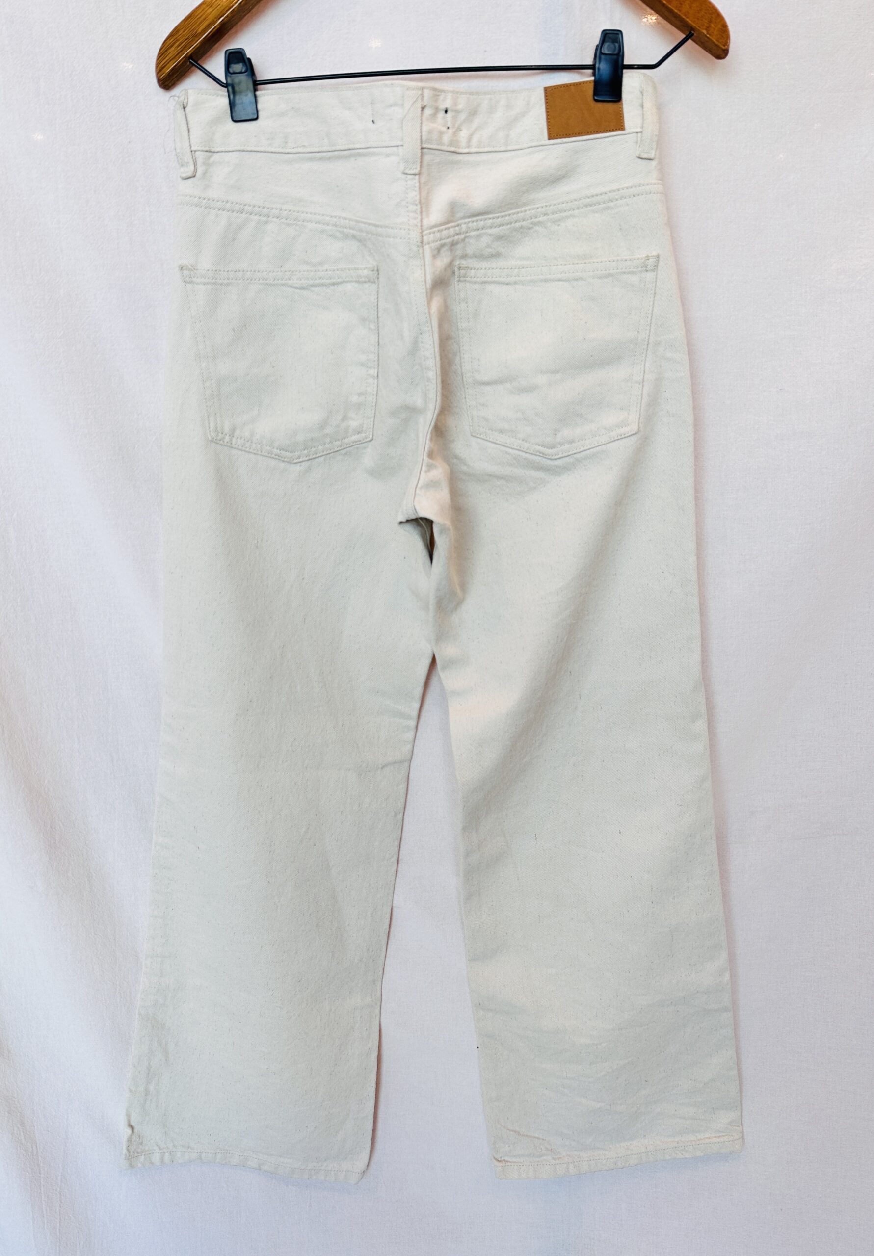 JEAN WIDE LEG CREMA SIN MARCA (M) - Imagen 2