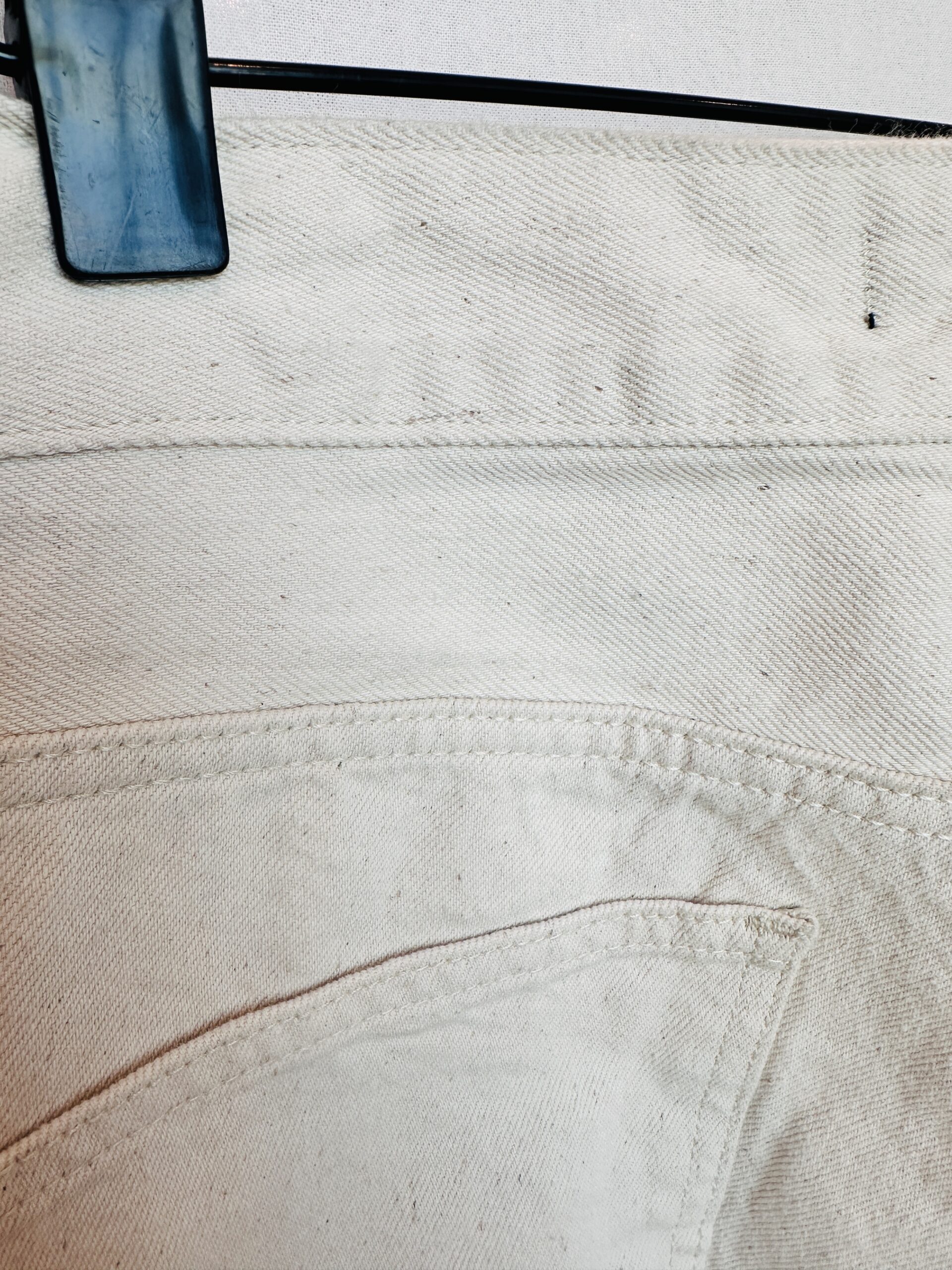 JEAN WIDE LEG CREMA SIN MARCA (M) - Imagen 3