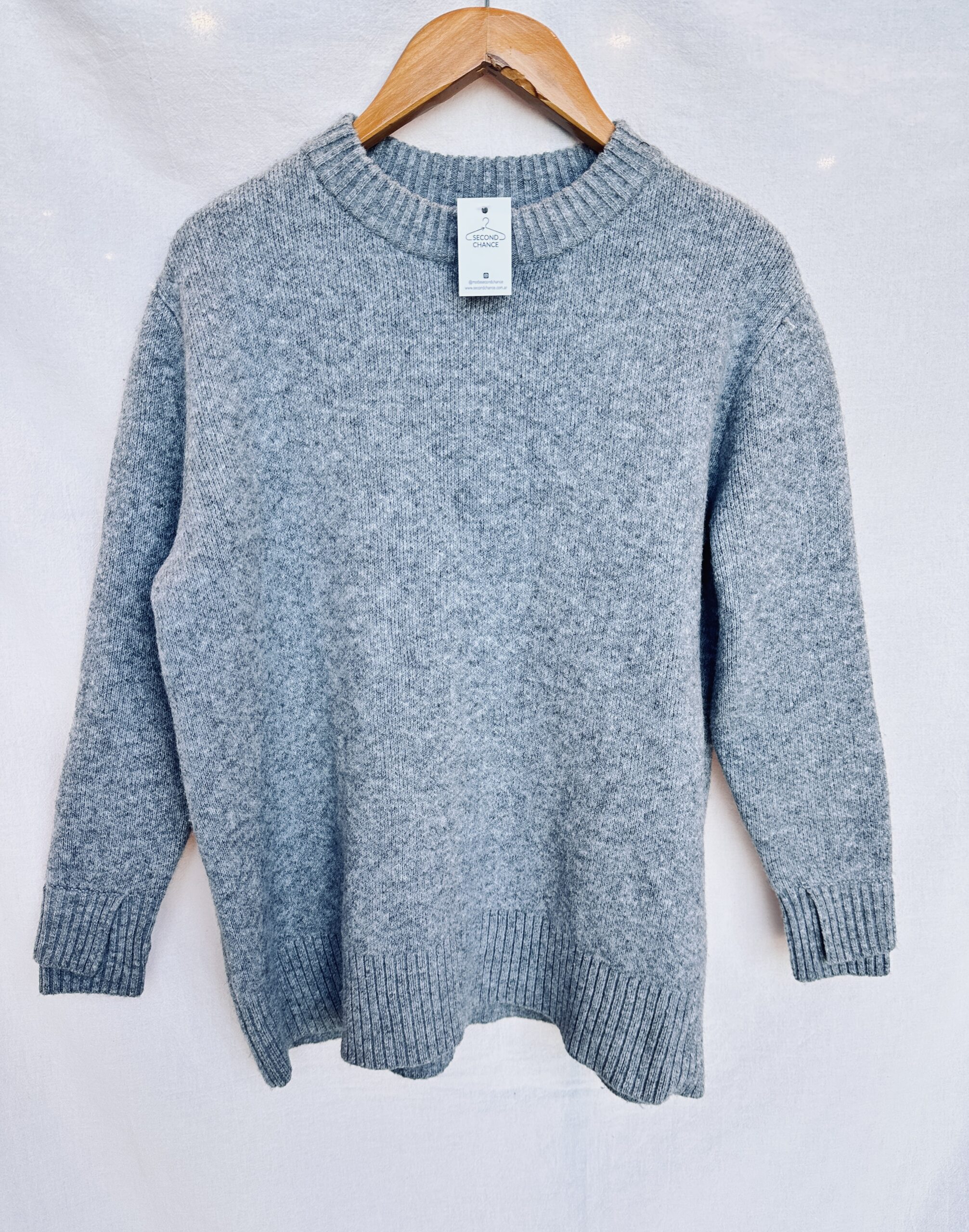 SWEATER ABRIGADO GRIS PORTSAID (M)