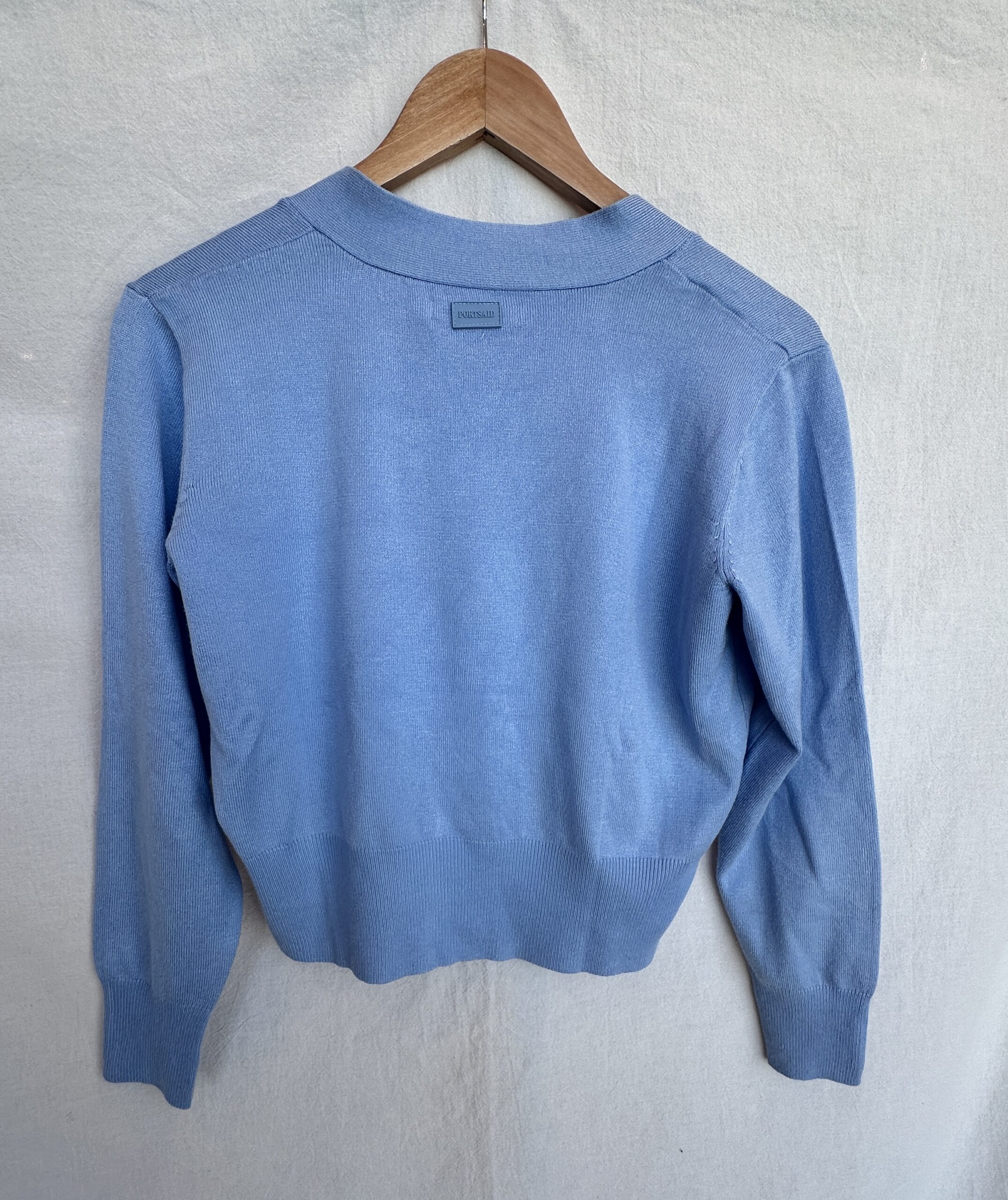 CARDIGAN DE HILO LIVIANO CELESTE PORTSAID (M) - Imagen 2