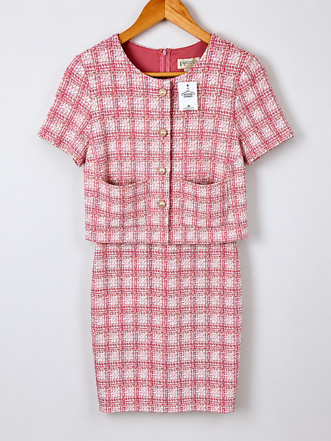 VESTIDO ROSA ENFOCUS STUDIO (M)