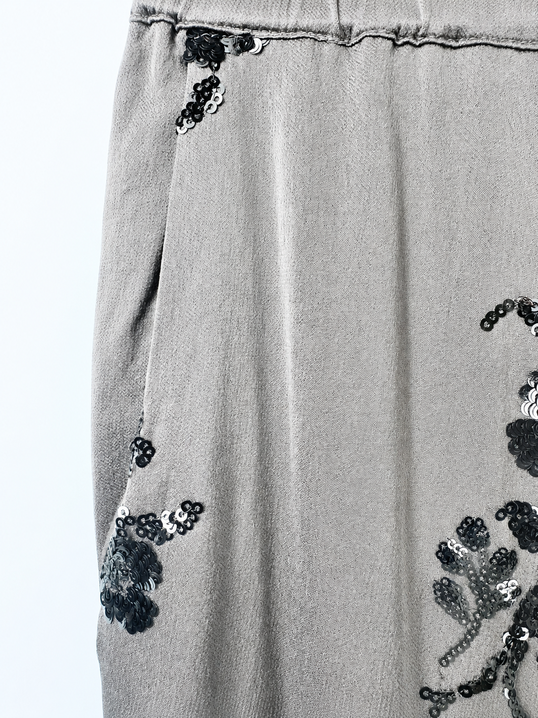 PANTALON LIVIANO GRIS + LENTEJUELAS ZARA (S) - Imagen 2