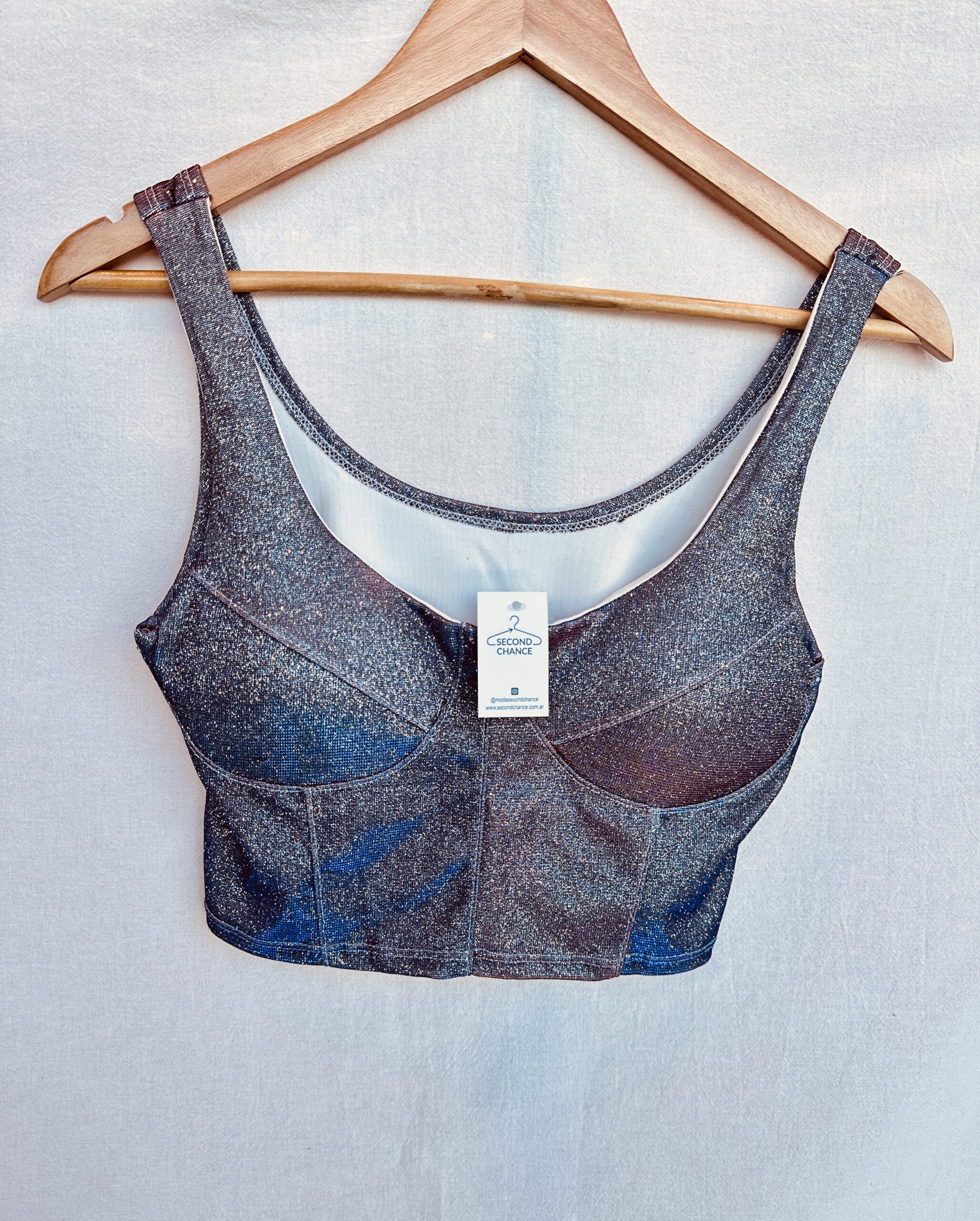 MUSCULOSA CON BRILLOS SIN MARCA (M)