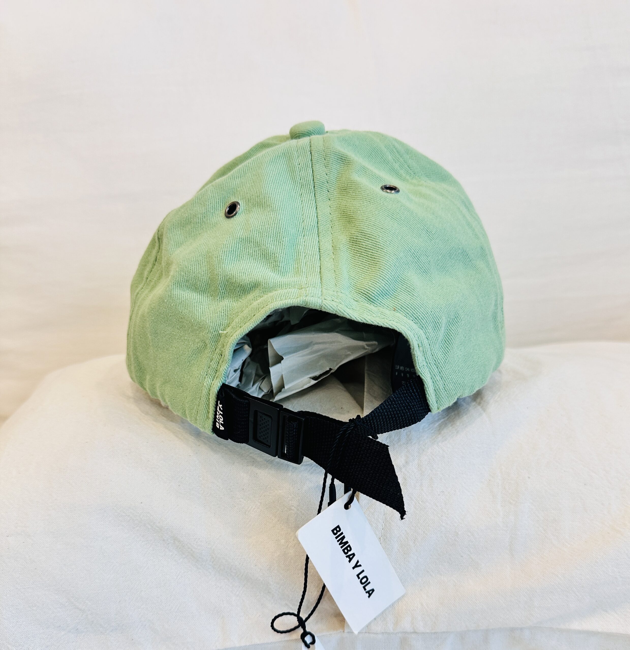 GORRA VERDE AGUA BIMBA Y LOLA CON ETIQUETA - Imagen 2