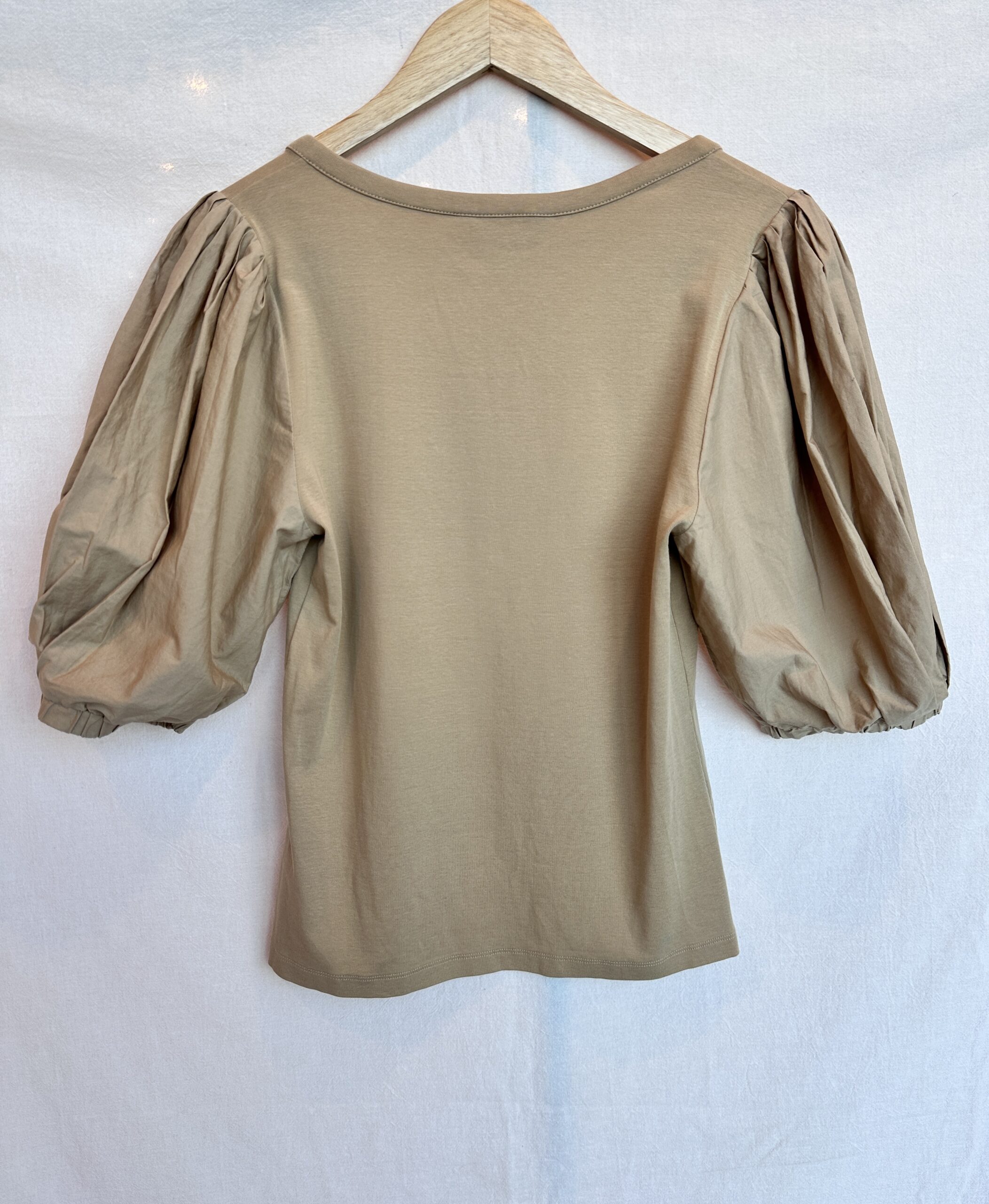BLUSA VAQUERA MANGA GLOBO BEIGE RALPH LAUREN (M) - Imagen 2