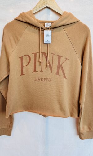 BUZO MARRON CLARITO PINK NUEVO CON ETIQUETA (S)