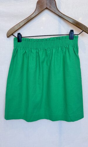 FALDA DE LINO VERDE J.CREW (M)