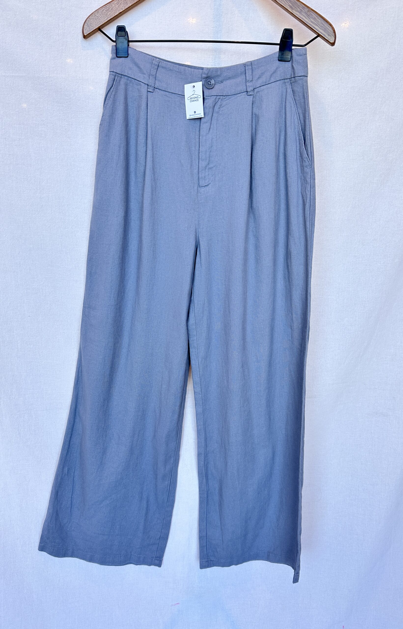 PANTALON GRIS DE LINO REWASH (M)
