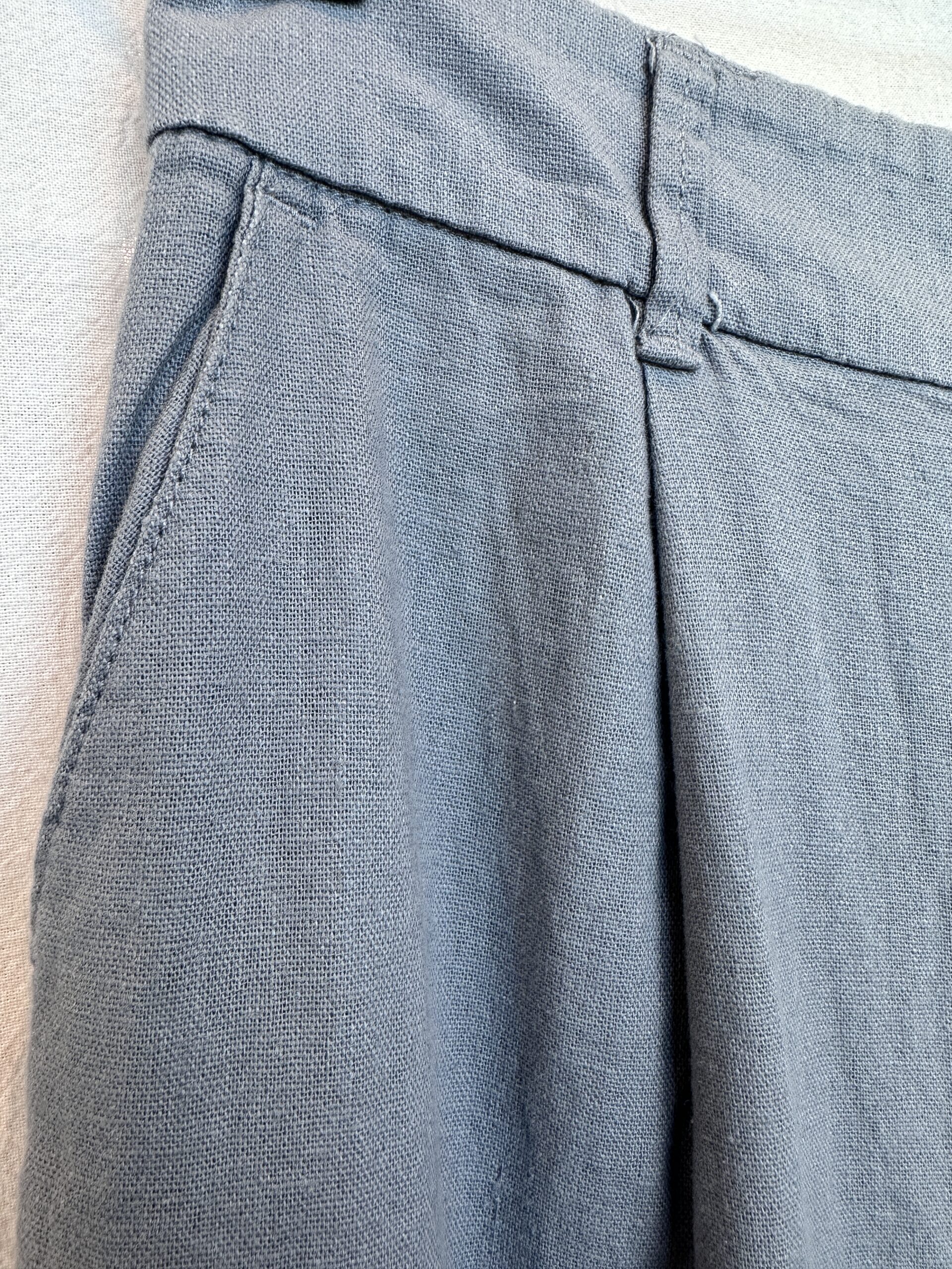 PANTALON GRIS DE LINO REWASH (M) - Imagen 3