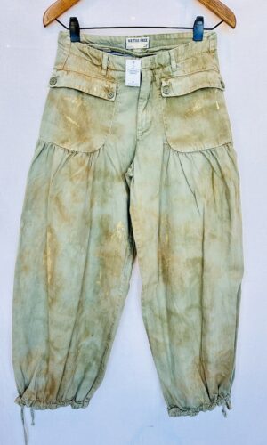 JEAN BABUCHA FREE PEOPLE VERDE + BRILLOS (M)