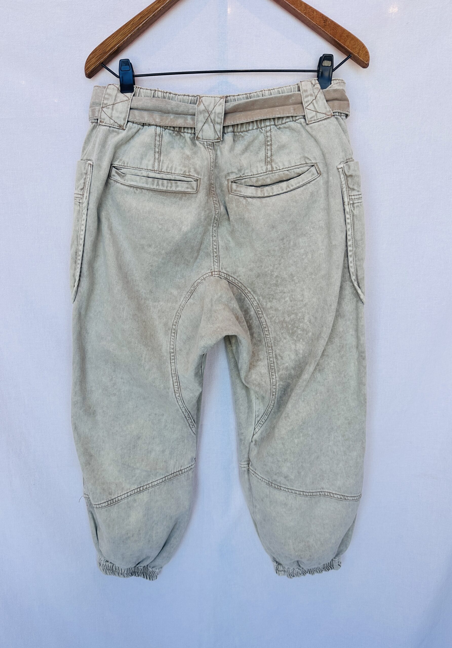 JEAN BABUCHA FREE PEOPLE BOTONES DELANTEROS BEIGE (M) - Imagen 2