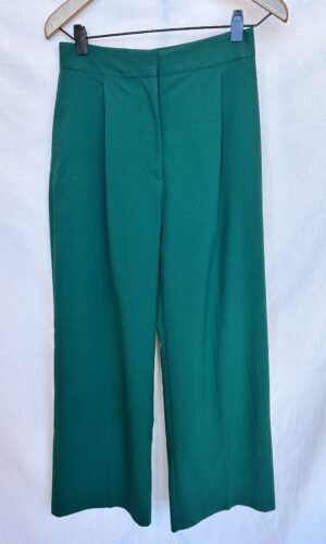 PANTALON DE VESTIR VERDE ZARA  (M)