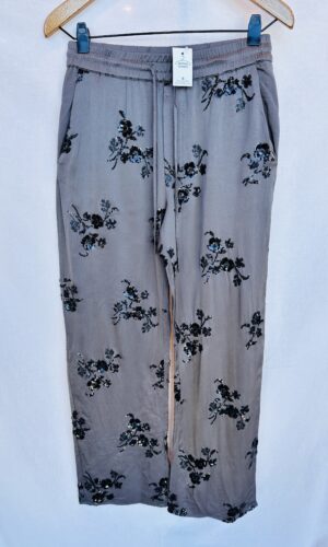 PANTALON LIVIANO GRIS + LENTEJUELAS ZARA  (S)
