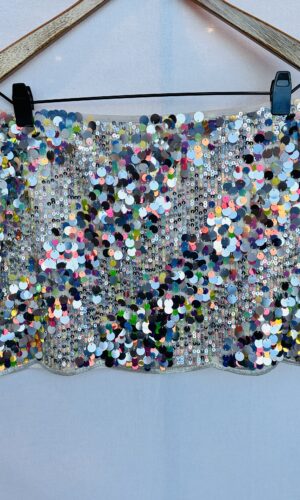 POLLERA DE LENTEJUELAS ZARA (S)