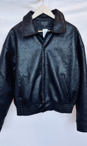 CAMPERA ECOCUERO NEGRA SOUTH KIDS (M)