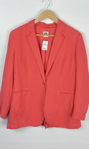 BLAZER DE LINO ROSA ANNE KLEIN( (M)