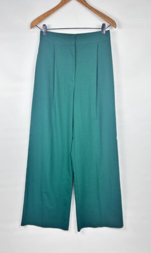 PANTALON DE VESTIR VERDE ZARA (M)
