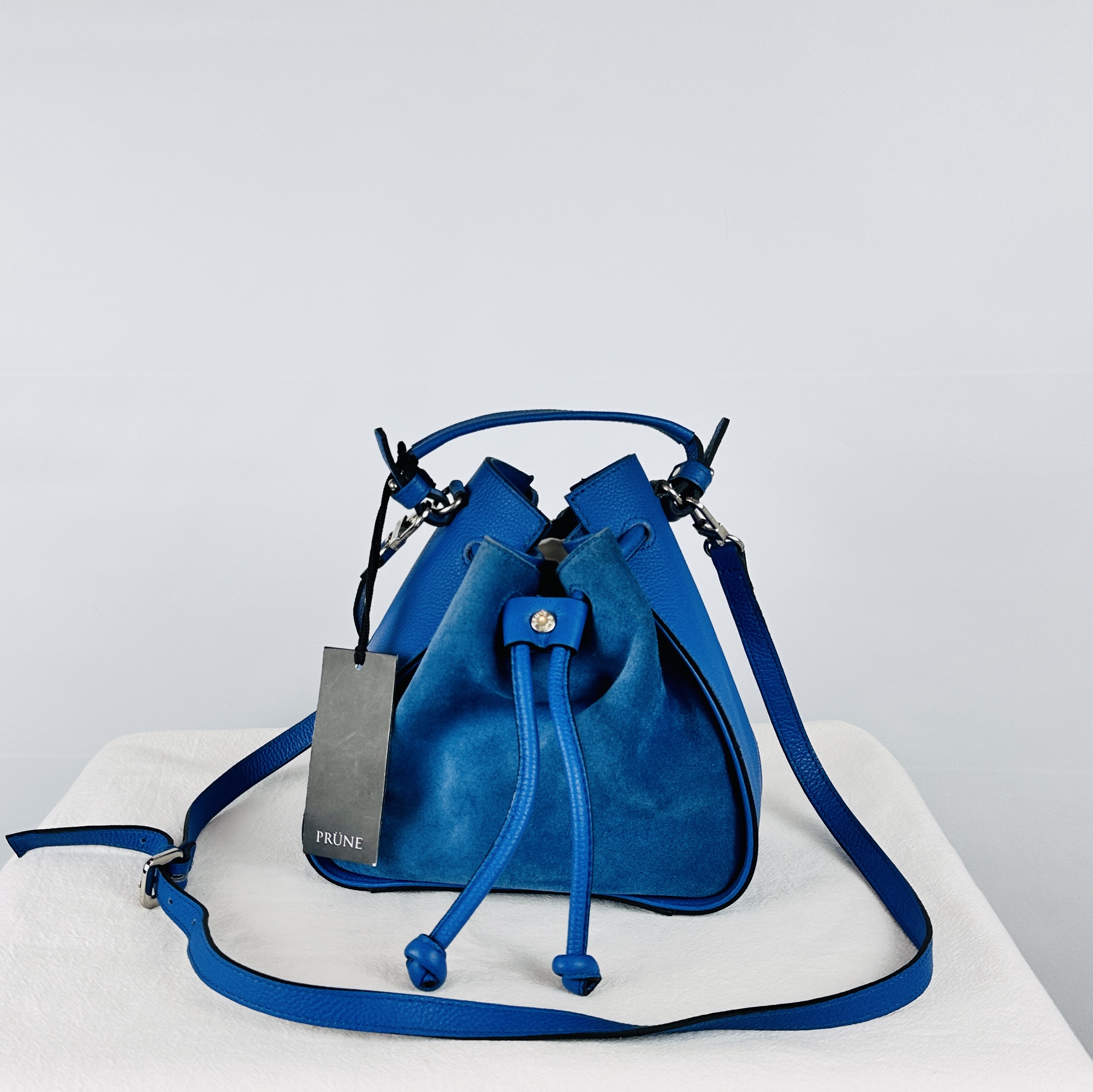 CARTERA POLLY AZUL PRUNE CON ETIQUETA