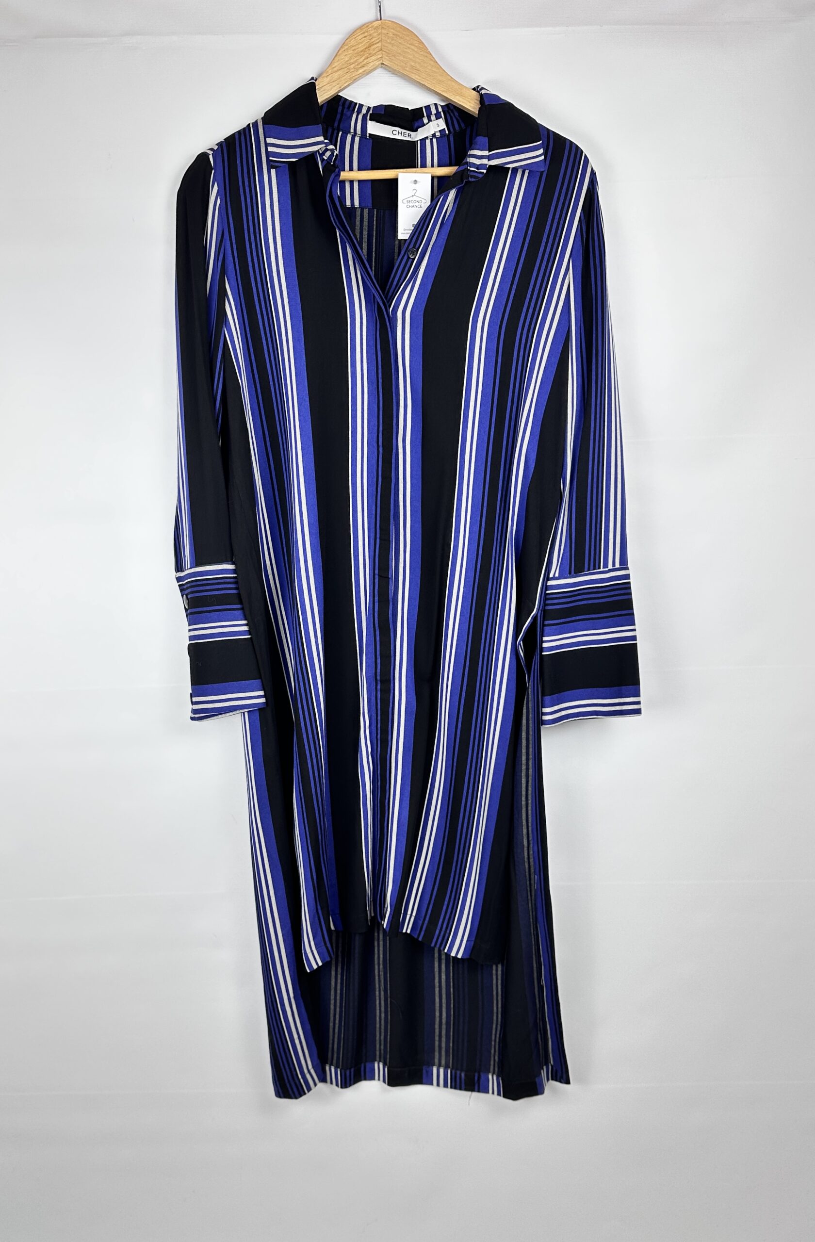 CAMISA TIPO TUNICA A RAYAS CHER (M)
