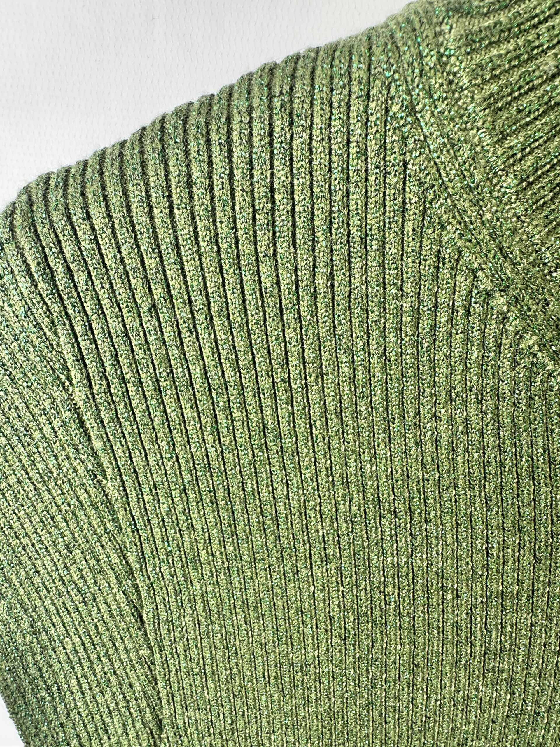 VESTIDO DE HILO GRUESO VERDE ZARA (M) - Imagen 2