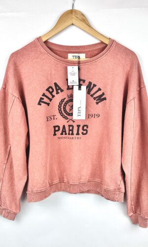 BUZO DENIM OCEAN LADRILLO TIPA NUEVO CON ETIQUETA (M)(