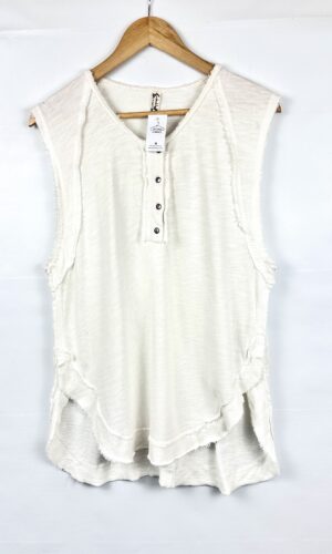 BLUSA SIN MANGAS BLANCA FREE PEOPLE (L)