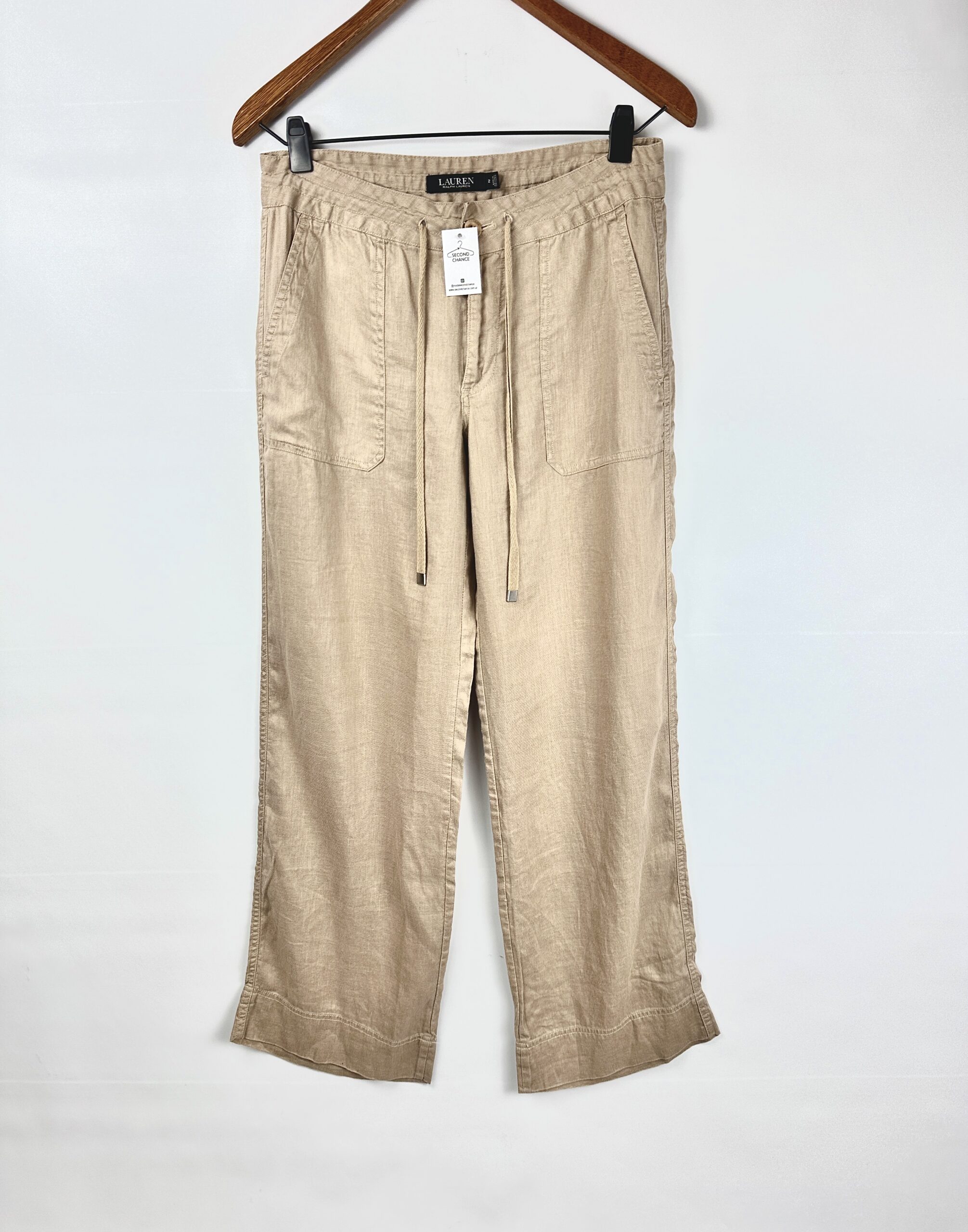 PANTALON DE LINO BEIGE RALPH LAUREN (M)