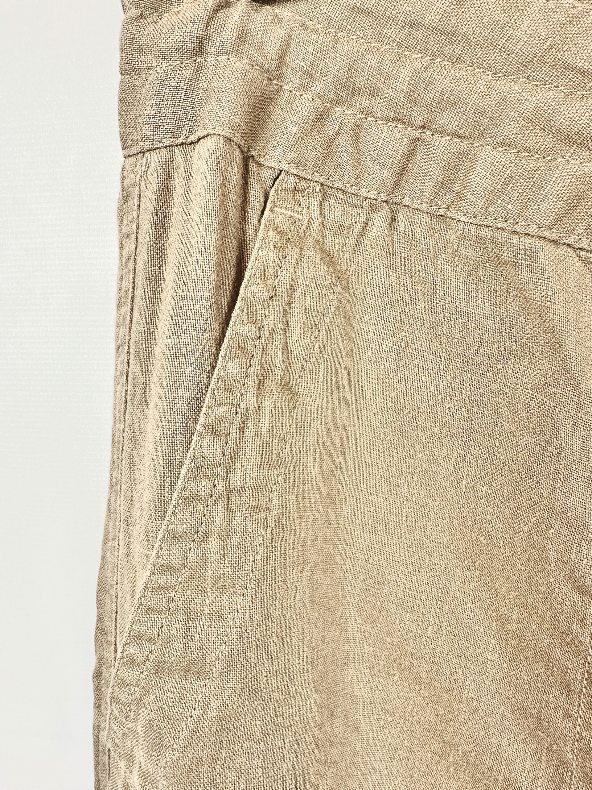 PANTALON DE LINO BEIGE RALPH LAUREN (M) - Imagen 2
