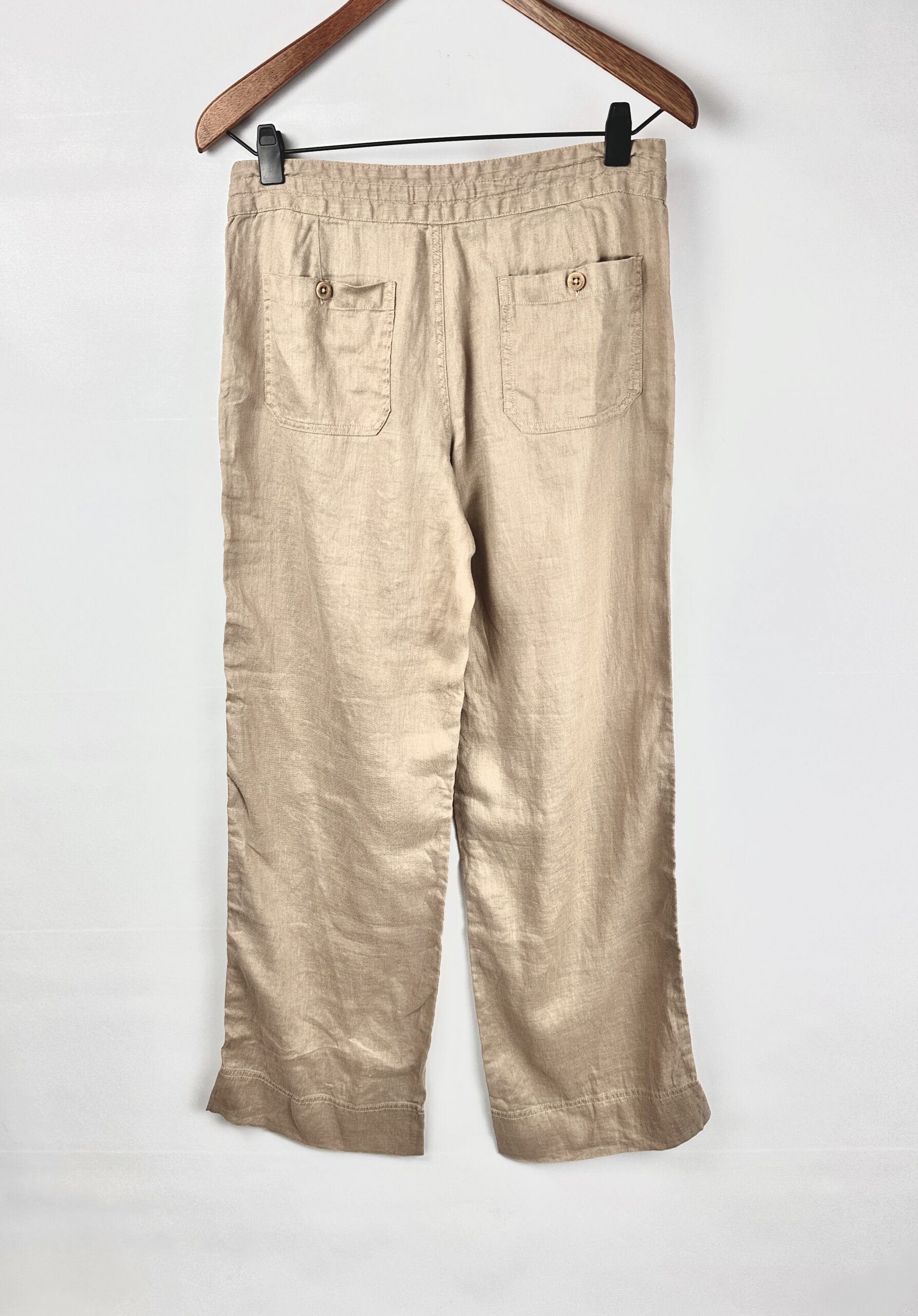 PANTALON DE LINO BEIGE RALPH LAUREN (M) - Imagen 3