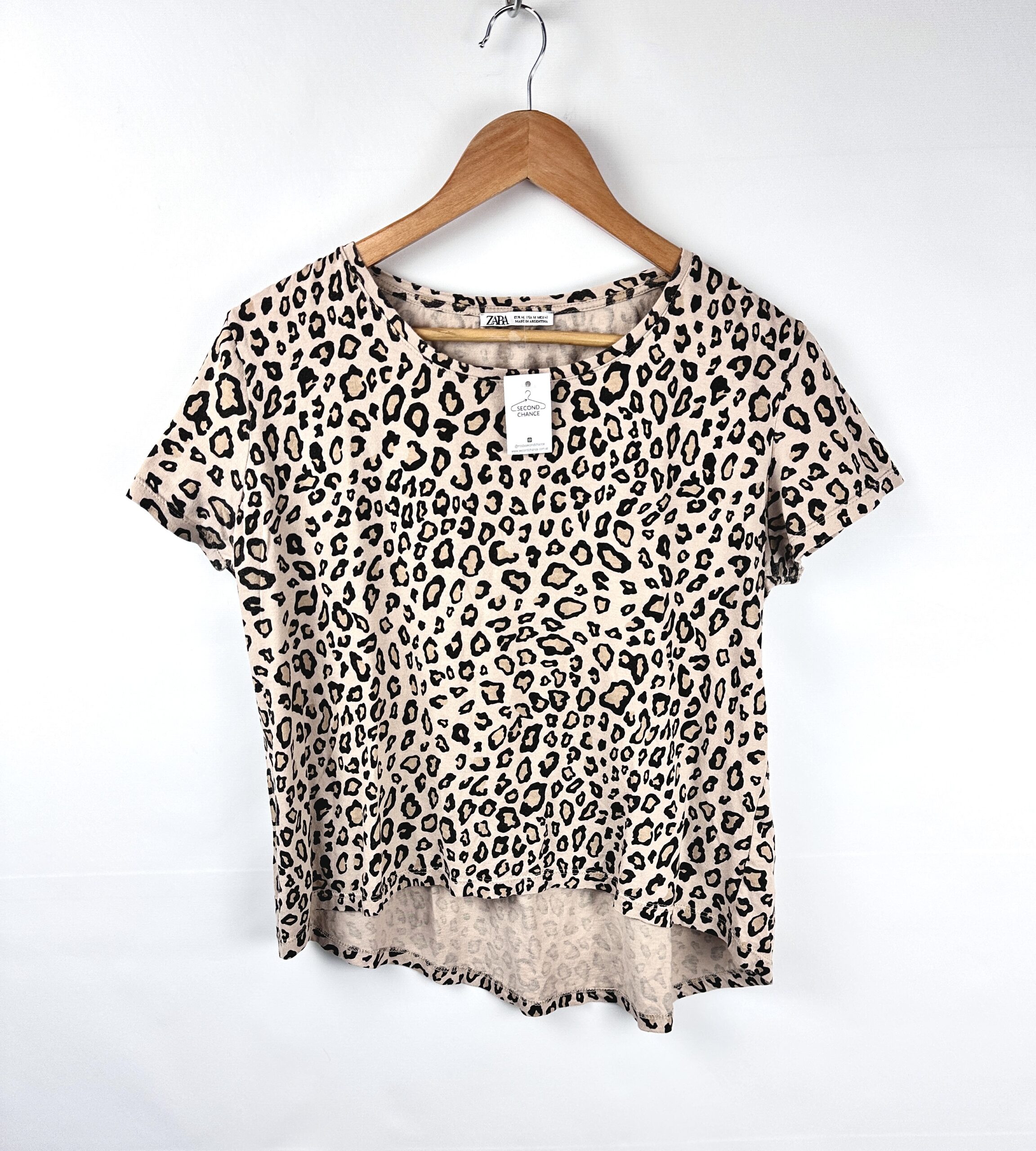 REMERA ANIMAL PRINT ZARA (M)