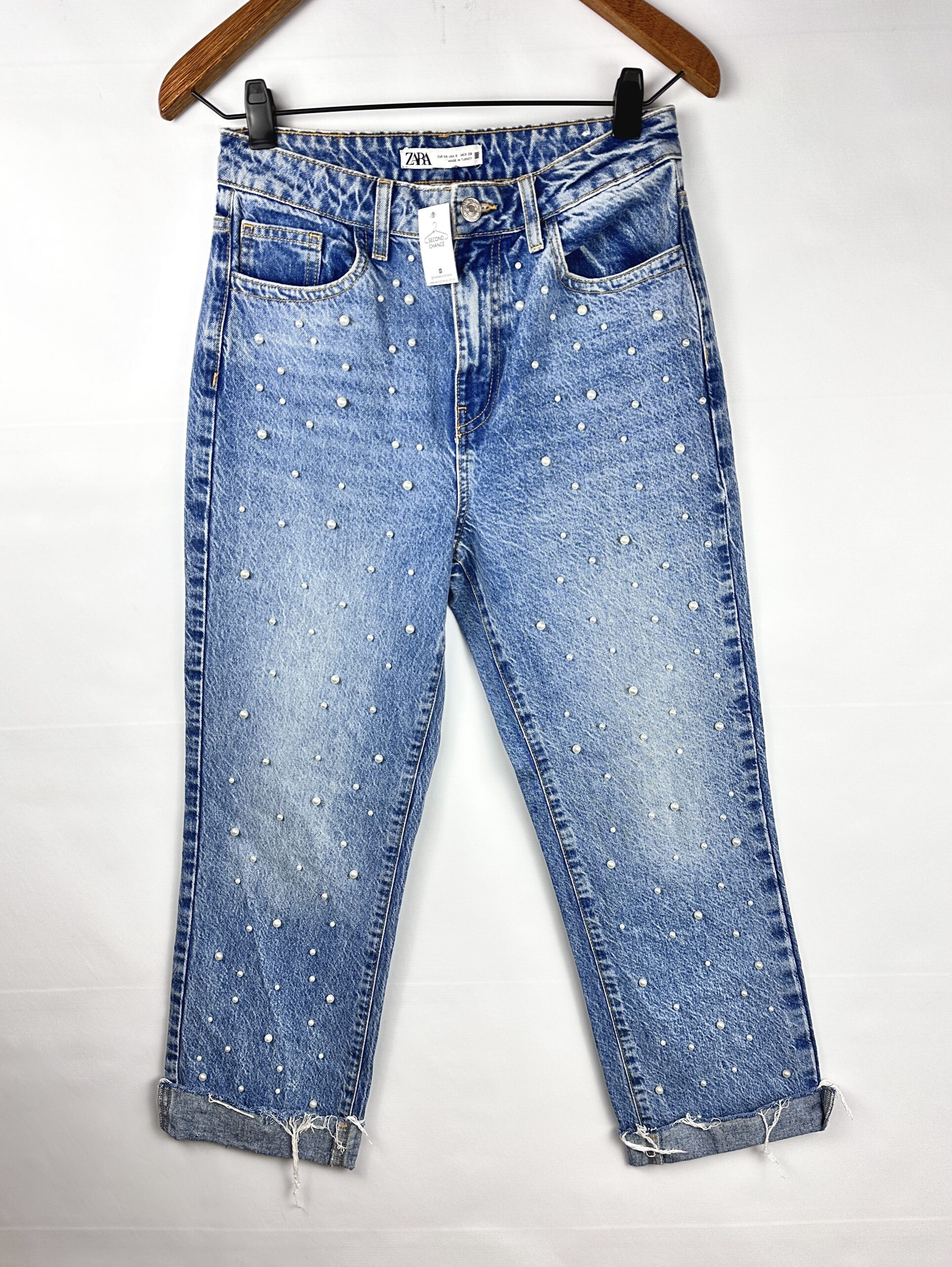 JEAN RIGIDO + PERLAS ZARA (M)