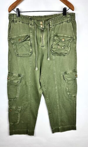 JEAN CARGO VERDE FREE PEOPLE (L)