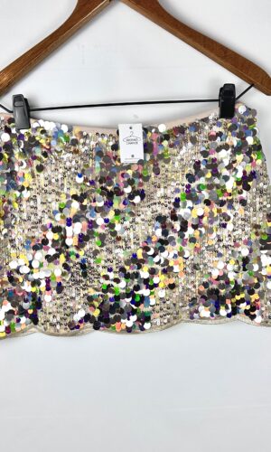 POLLERA DE LENTEJUELAS ZARA (S)