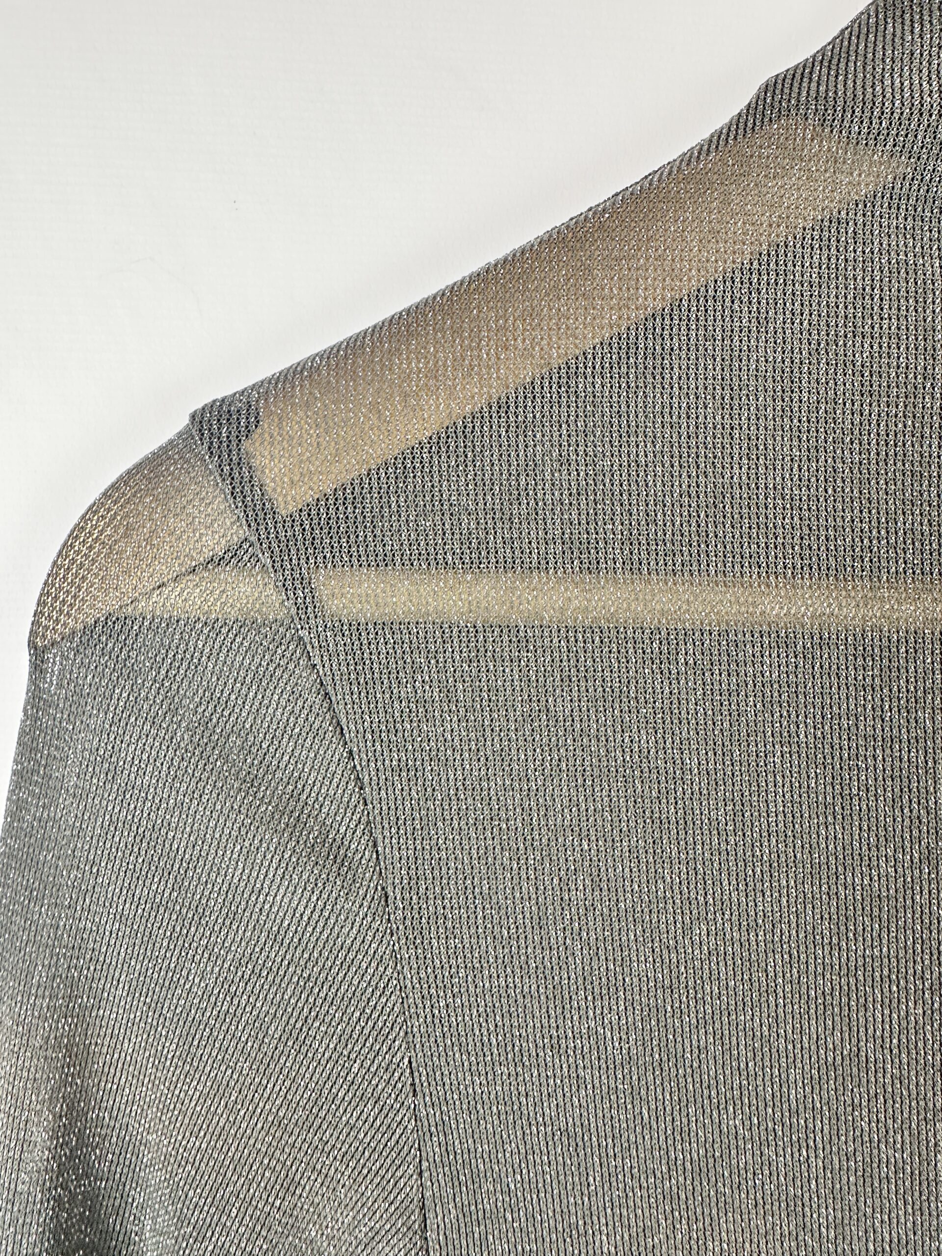 BODY GRIS TRANSPARENTE ZARA (M) - Imagen 2