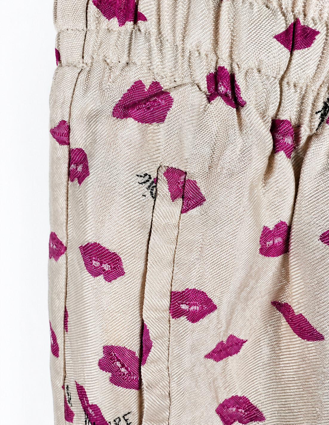 PANTALON PIJAMA ROSA+ ESTAMPA BESOS ZADIG & VOLTAIRE (M) - Imagen 2