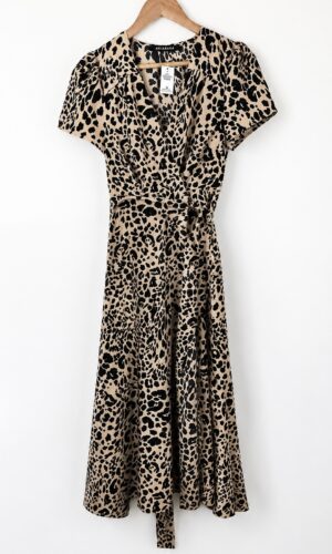 VESTIDO CRUZADO PORTAFOLIO ANIMAL PRINT AKIABARA (M)
